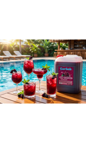 çardak konsantre meyve aromalı içecek 1+5 karadut 5 lt 4 adet