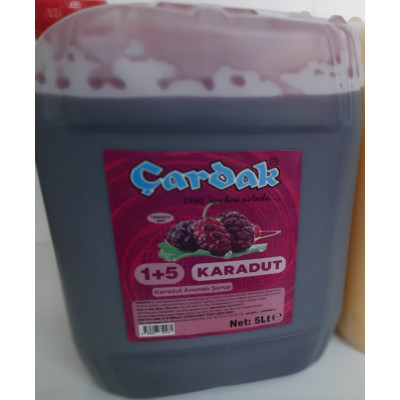 çardak konsantre meyve aromalı içecek 1+5 karadut 5 lt 3 adet