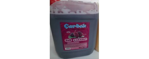 çardak konsantre meyve aromalı içecek 1+5 karadut 5 lt 3 adet