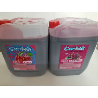 çardak konsantre meyve aromalı içecek 1+5 vişne ve karadut 5 lt