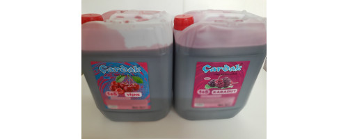 çardak konsantre meyve aromalı içecek 1+5 vişne ve karadut 5 lt