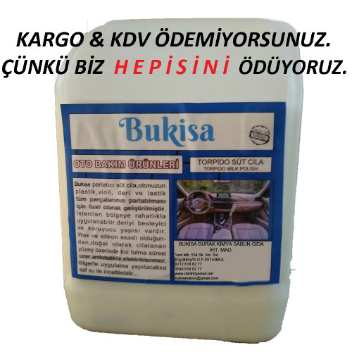 bukisa bitkisel konsantre torpido süt cila parlatıcı 5 lt x 2 adet