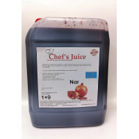 chef's juice konsantre meyve aromalı şurup 1+9 nar 5 lt