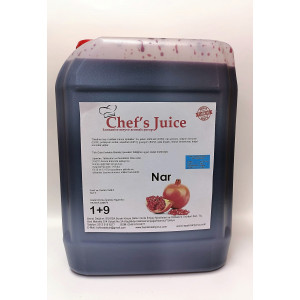chef's juice konsantre meyve aromalı şurup 1+9 nar 5 lt