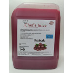 chef's juice konsantre meyve aromalı şurup 1+9 kızılcık 5 lt
