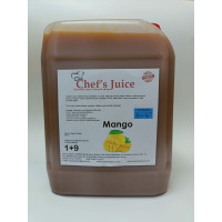 chef's juice konsantre meyve aromalı şurup 1+9 mango 5 lt