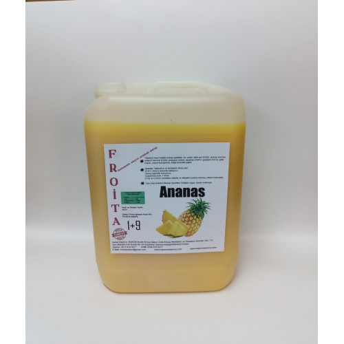 froita konsantre meyve aromalı şurup 1+9 ananas 5 lt