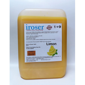 iroser konsantre meyve aromalı şurup 1+9 limon 5 lt