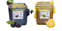 Shurup  Konsantre Meyve Aromalı İçecek 2 'Li Karadut + Limon 5,7 kg 1+9