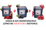 Shurup Konsantre Meyve Aromalı İçecek 3 ' Lü  Karadut  +  Vişne + Nar 5,7 kg  1+9