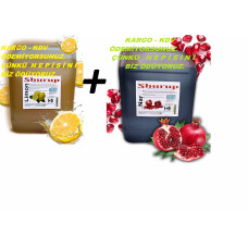 Shurup Konsantre Meyve Aromalı İçecek   2 ' Li  Limon + Nar  5,7 kg  1+9