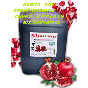 Shurup Konsantre Meyve Aromalı İçecek  5,7 kg   Nar  1+9