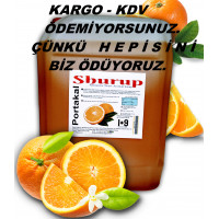 Shurup Konsantre Meyve Aromalı İçecek  5,7 kg  Portakal  1+9