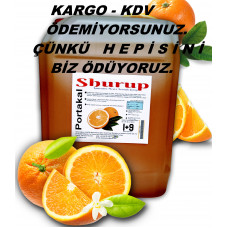 Shurup Konsantre Meyve Aromalı İçecek  5,7 kg  Portakal  1+9