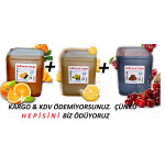 Shurup  Konsantre Meyve Aromalı İçecek  3 ' Lü Portakal + Limon + Vişne 5,7 kg  1+9