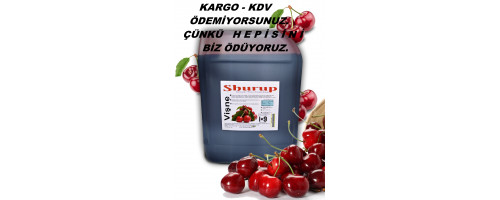 Shurup Konsantre Meyve Aromalı İçecek  5,7 kg   Vişne  1+9