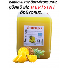 Shurup Konsantre Meyve Aromalı İçecek    5 lt Ananas    1+9