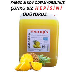 Shurup Konsantre Meyve Aromalı İçecek    5 lt Ananas    1+9