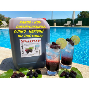 Shurup Konsantre Meyve Aromalı İçecek 2 'Li Karadut + karadut 5,7 kg  1+9