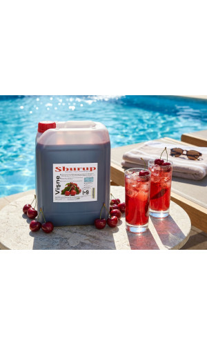 Shurup Konsantre Meyve Aromalı İçecek  5,7 kg   Vişne  1+9 
